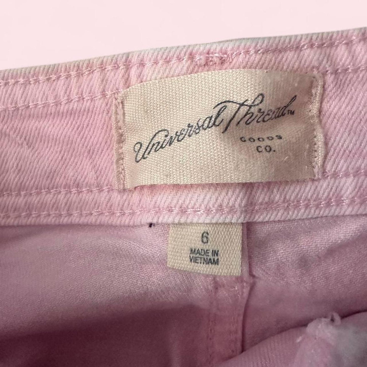 Pastel Pink Wide Leg Jeans π