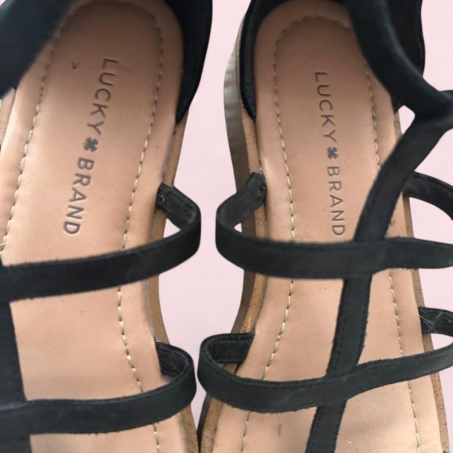 Black strappy sandals