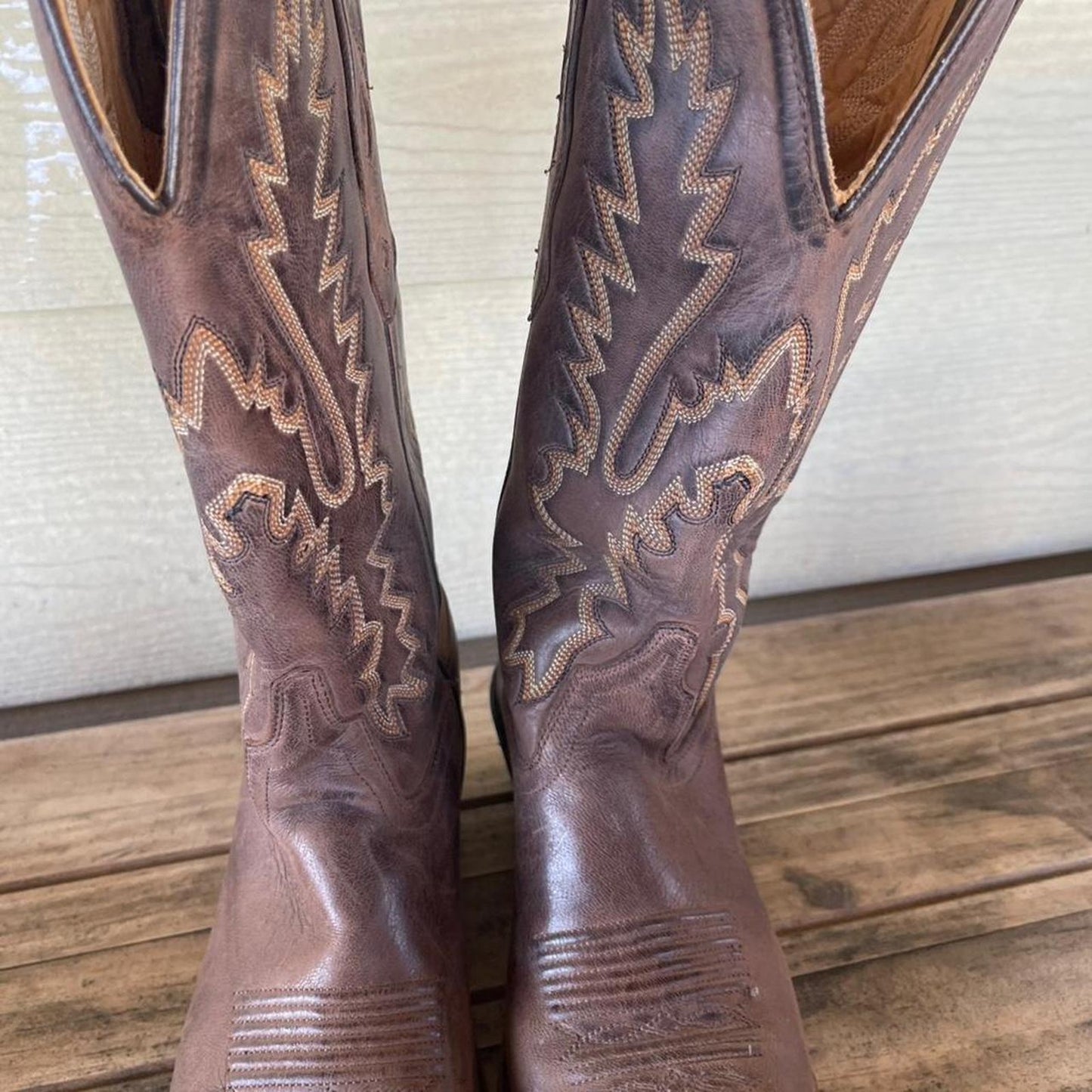 Old west brown leather cowboy