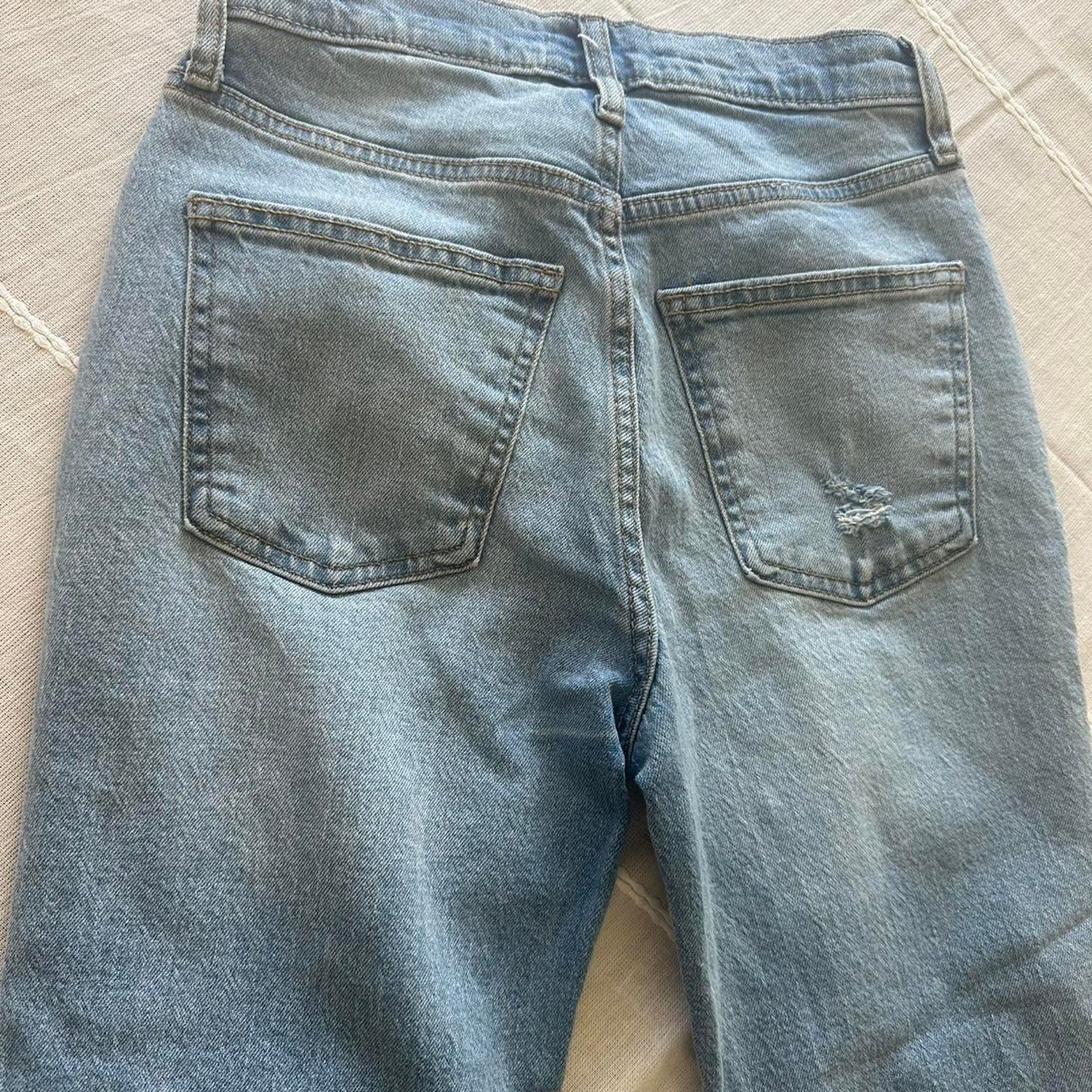 High rise 90s slim blue