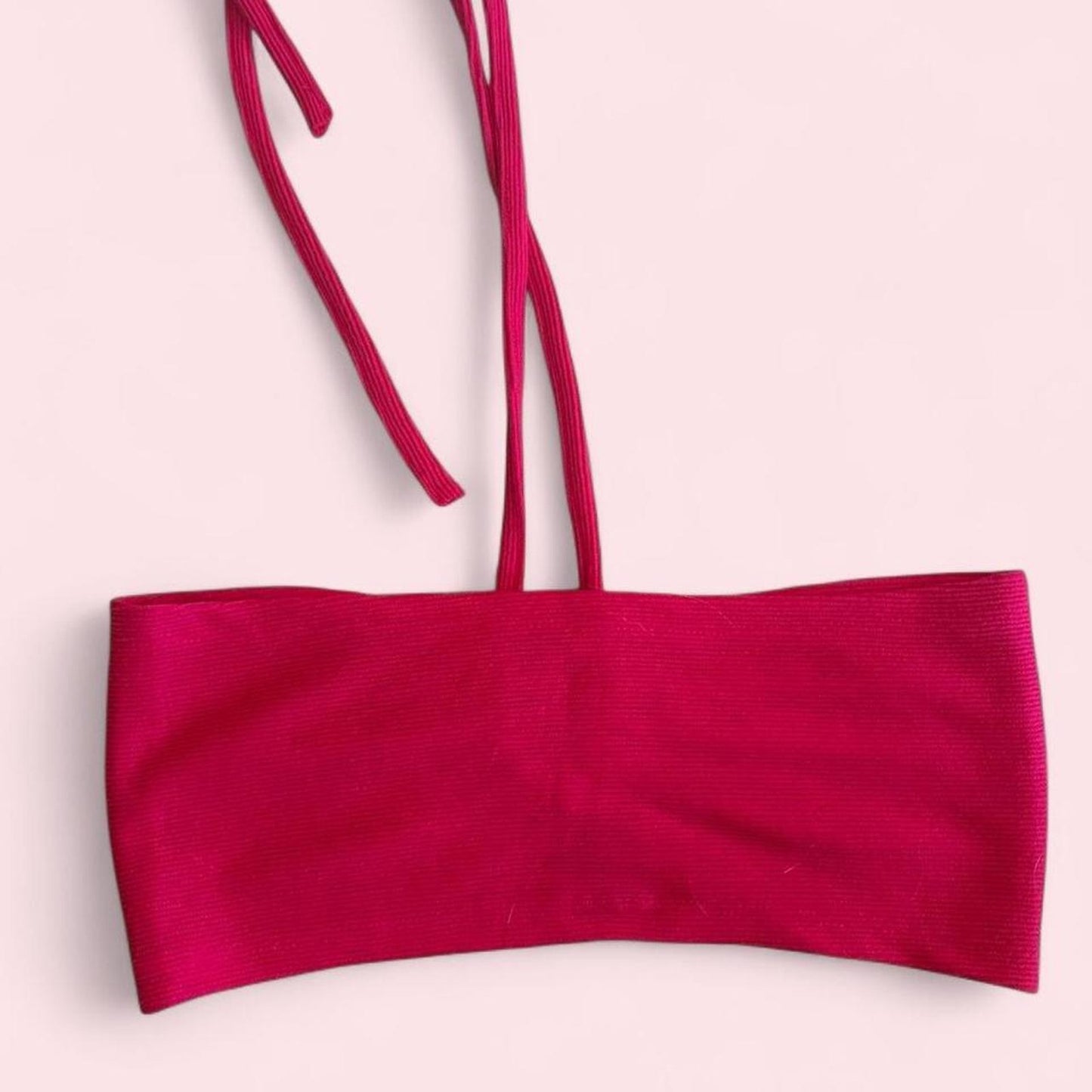 Hot pink bandeau top