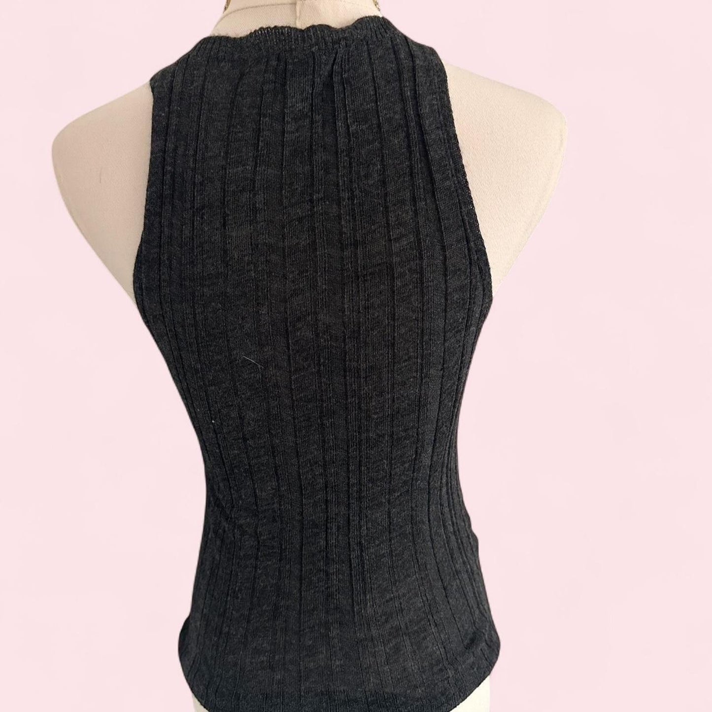 Mango dark grey top