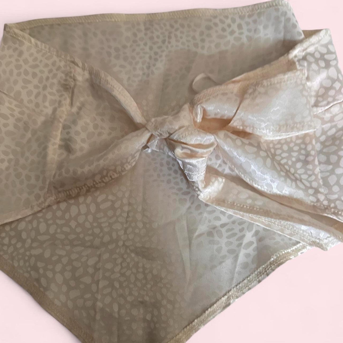 Womens white cream bandana