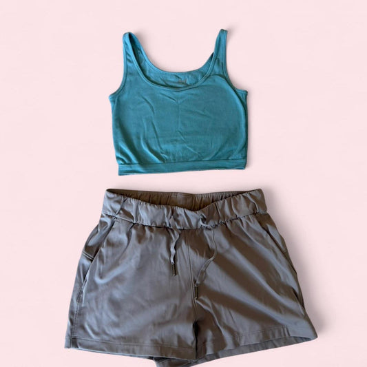 Womens workout set grey