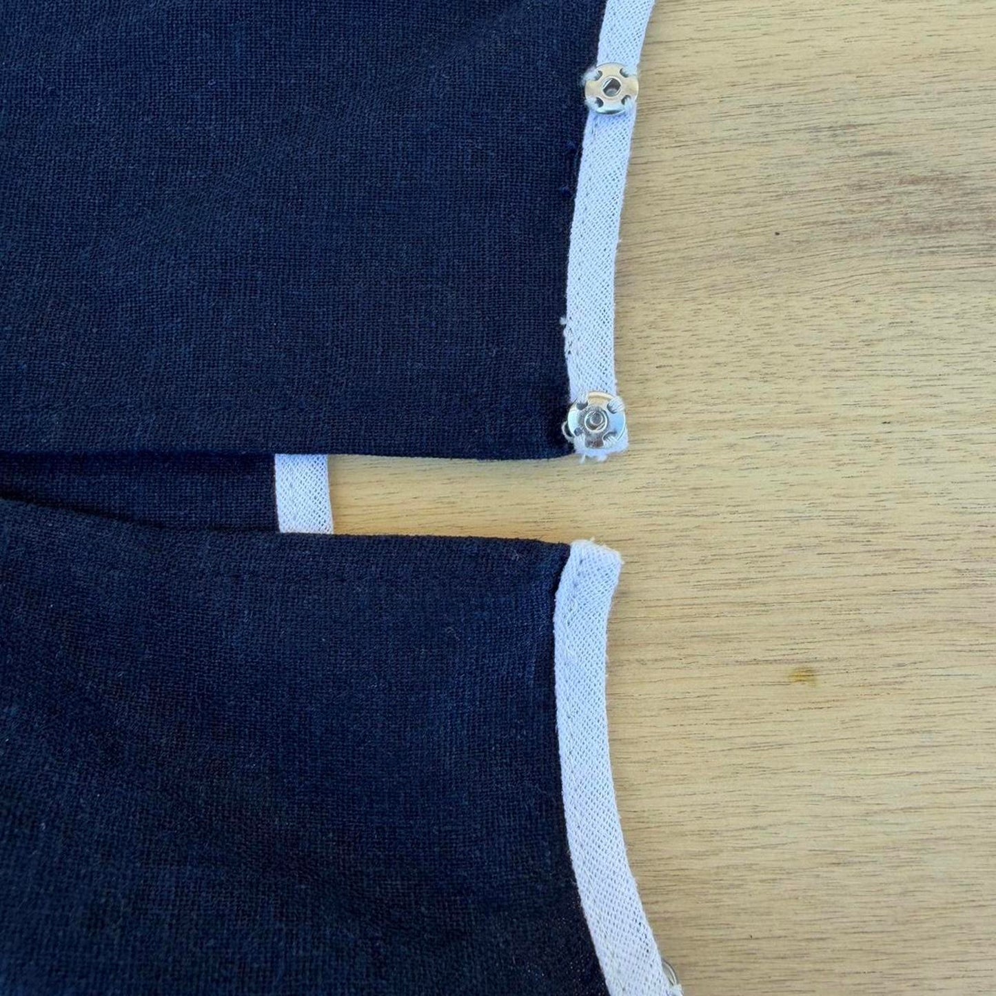 Halogen linen blend contrast trim