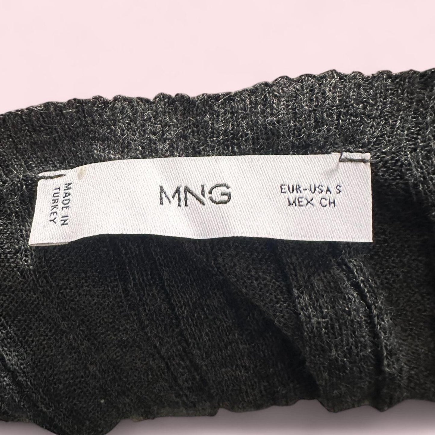 Mango dark grey top