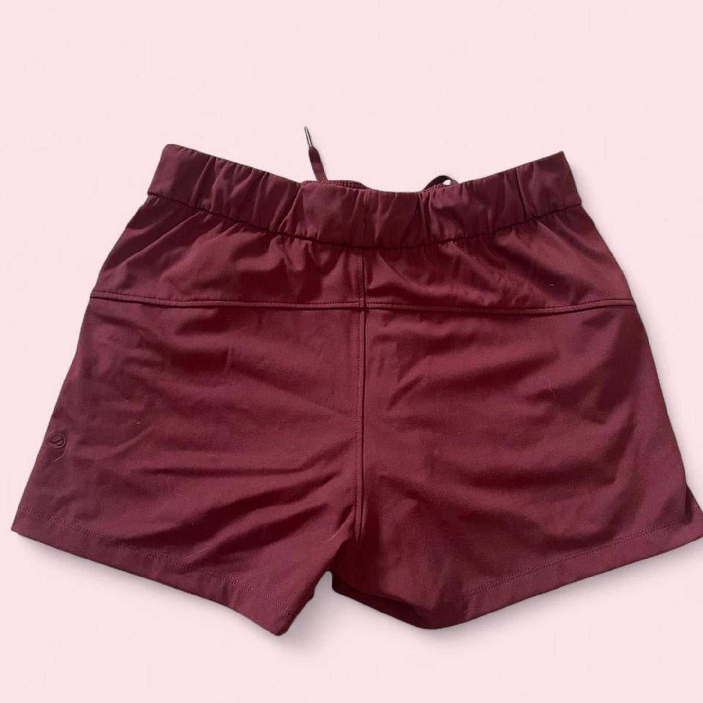 Womens atheltic burgundy shorts