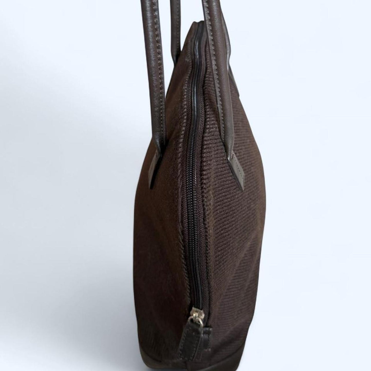 Vintage Ann Taylor twill and leather bag