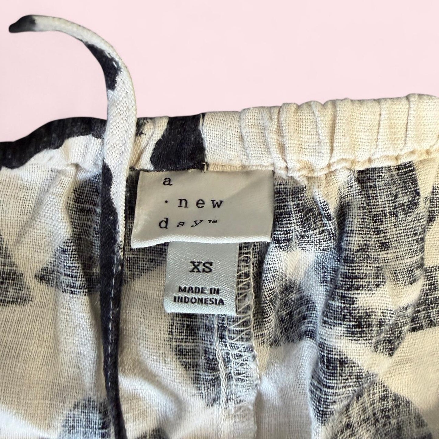 A New Day black + white floral  dress-  Size XS