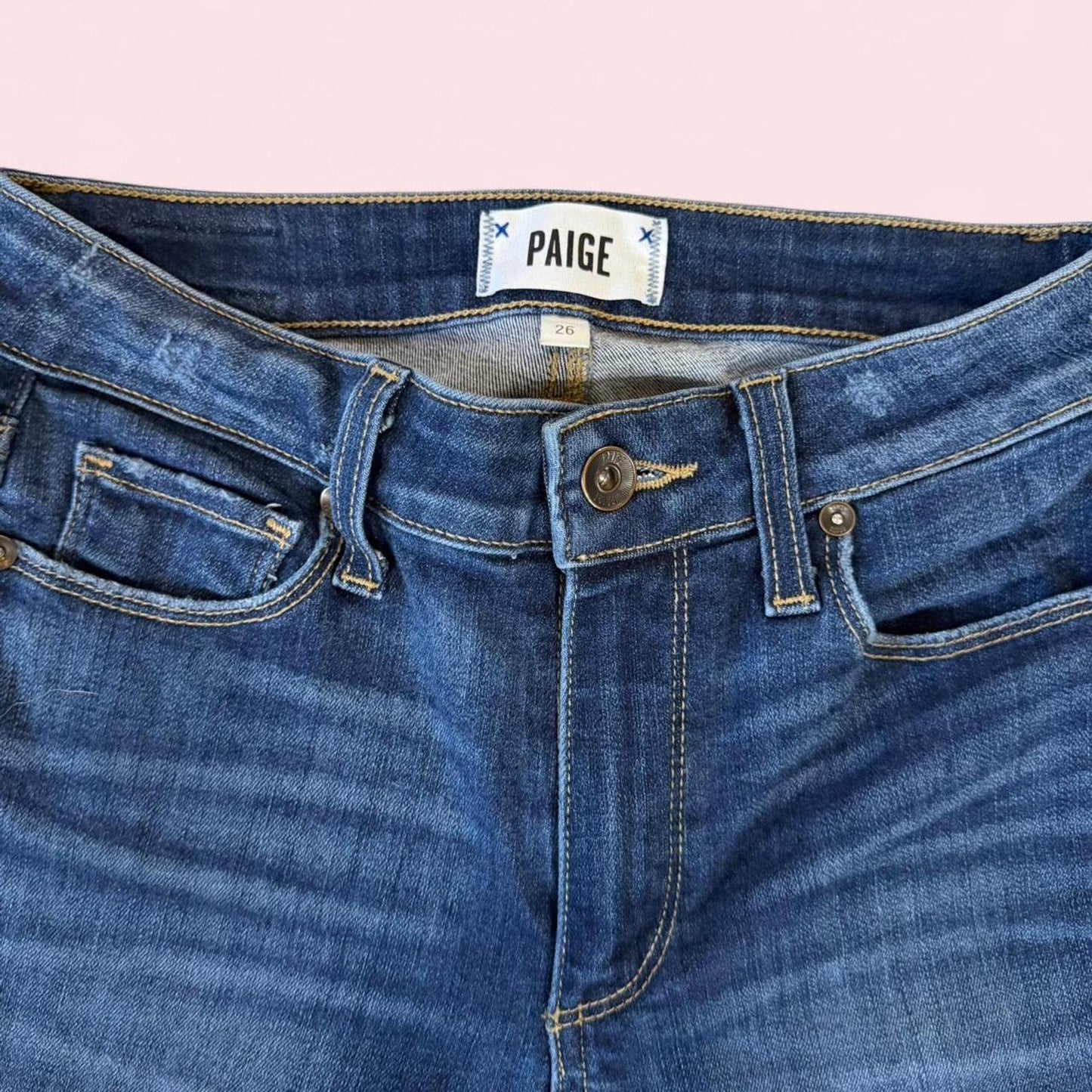 Paige blue high-waisted skinny jeans