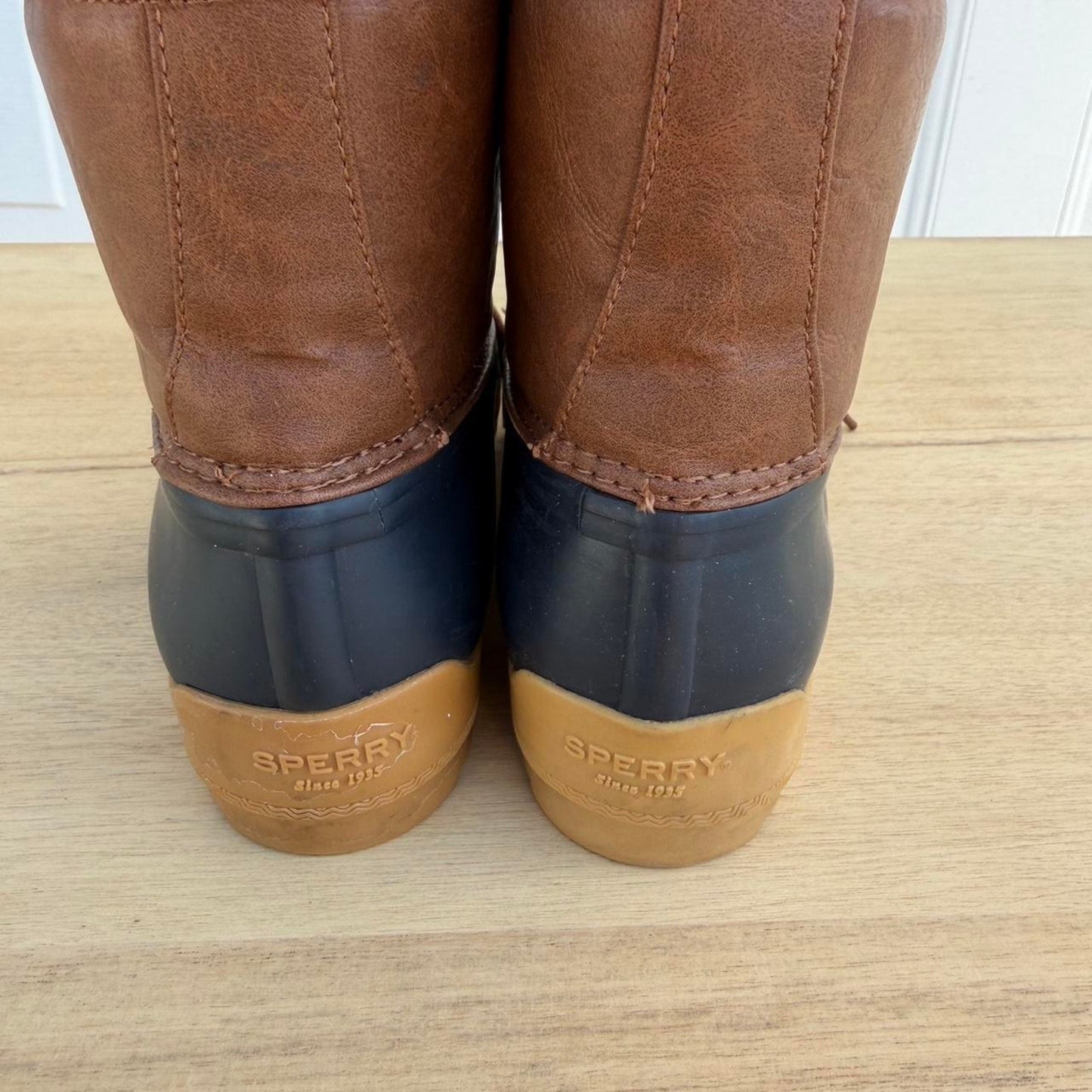 Kids sperry navy duck boots