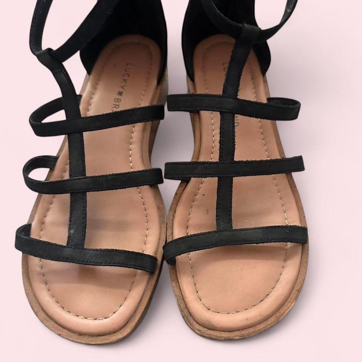 Black strappy sandals