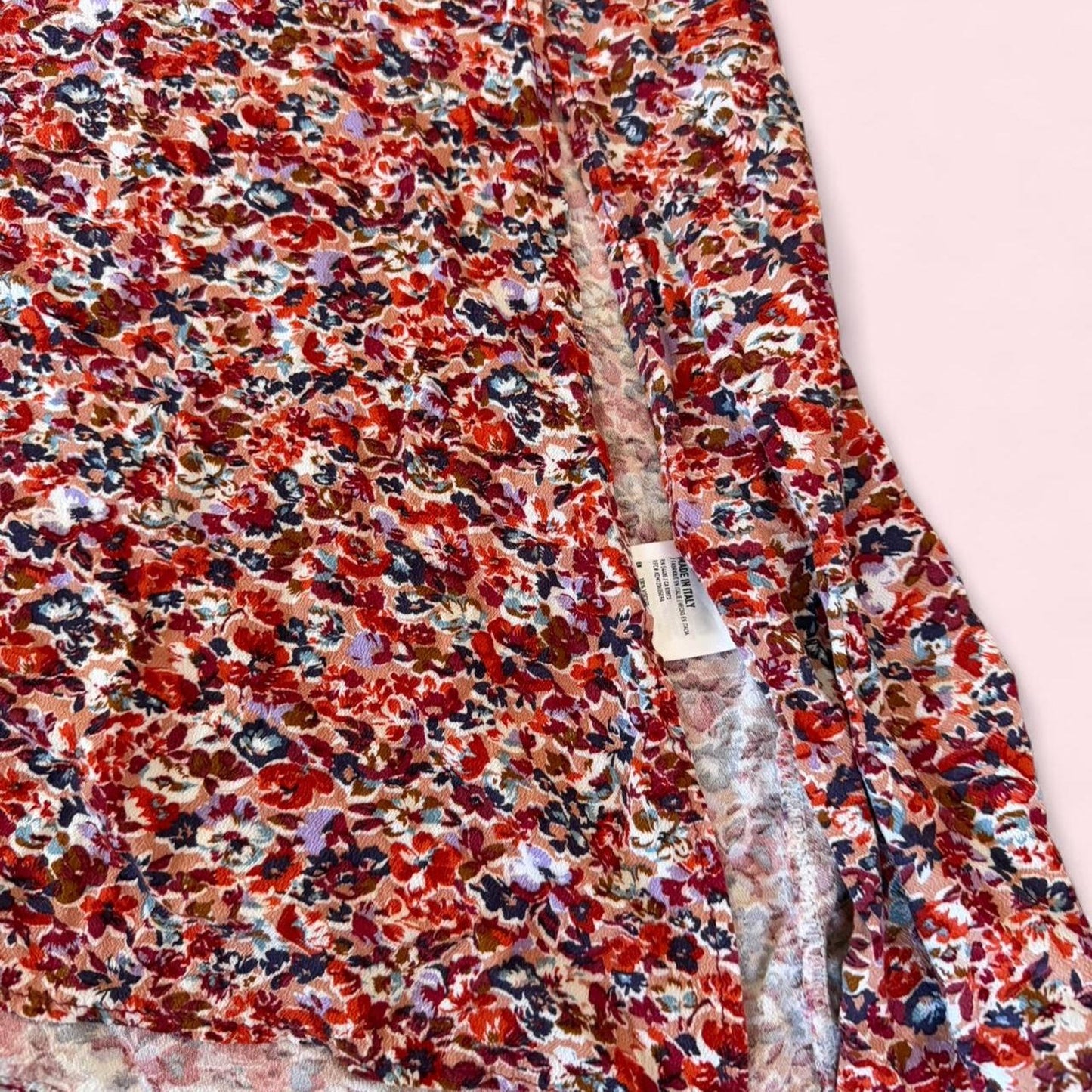 Multicoloured floral midi dress floral