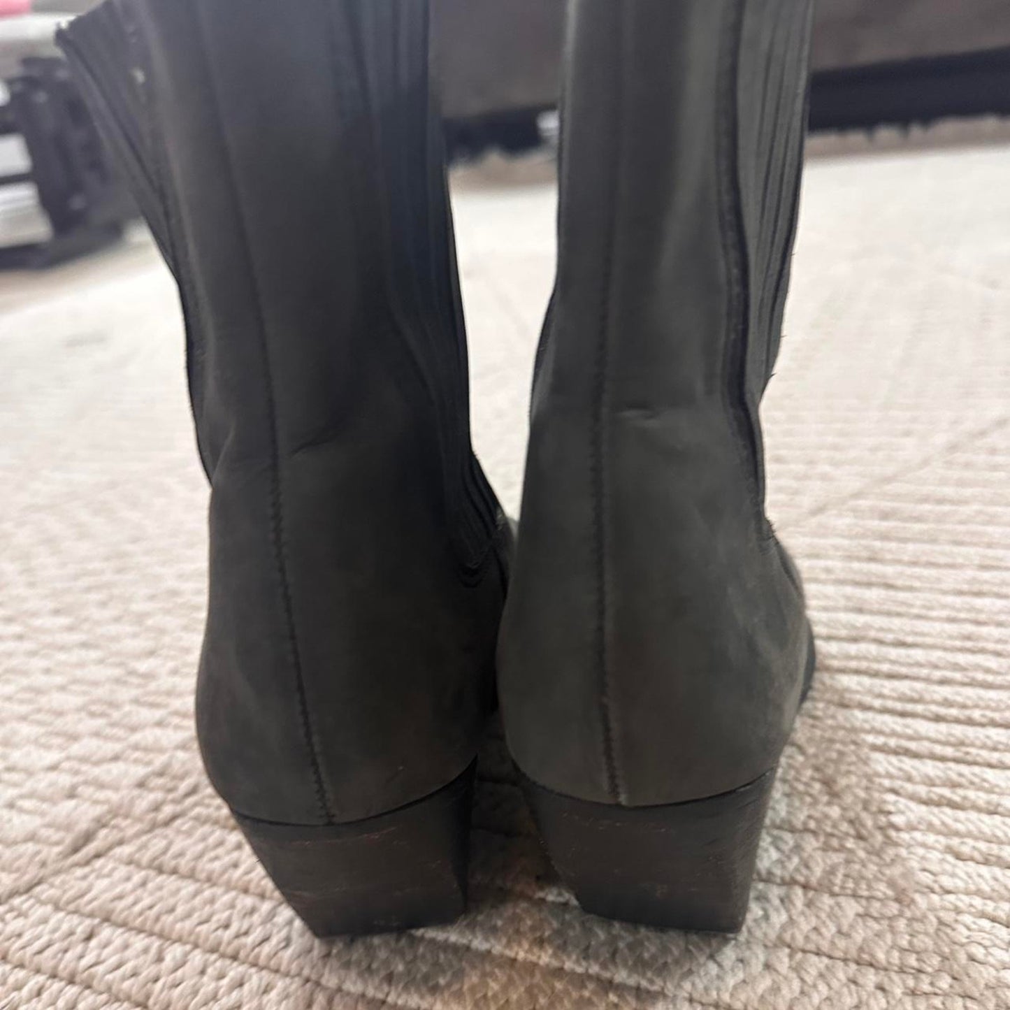 Steve Madden dark grey ankle boots