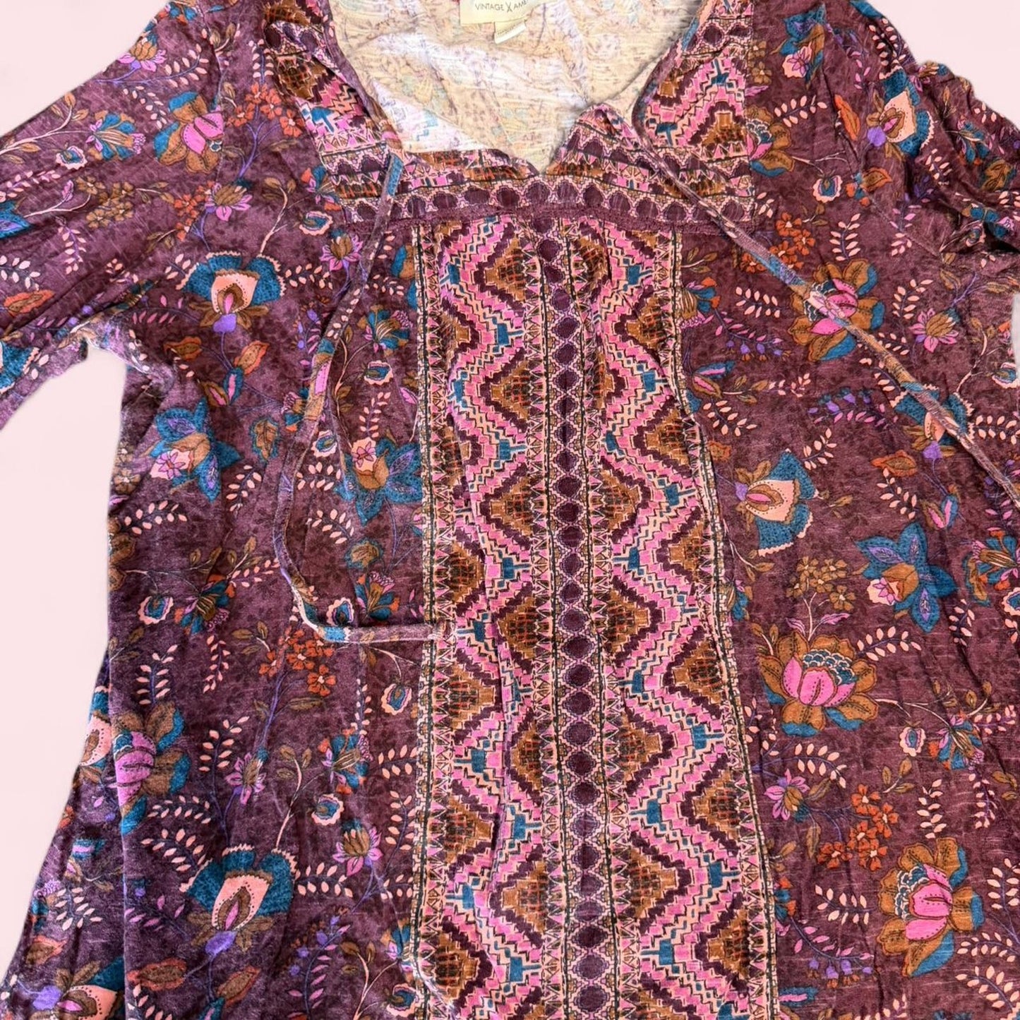 Purple and pink top