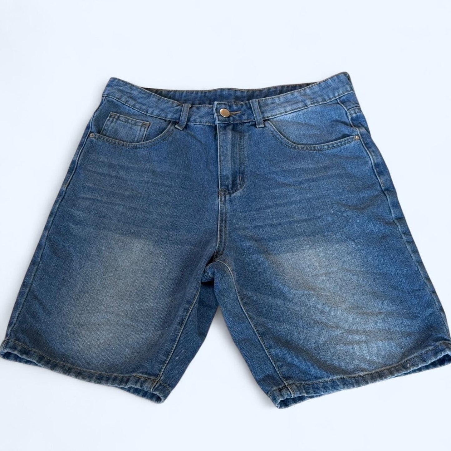 Boys blue denim shorts
