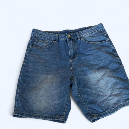 Boys blue denim shorts