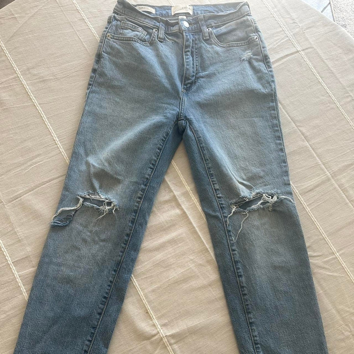 High rise 90s slim blue