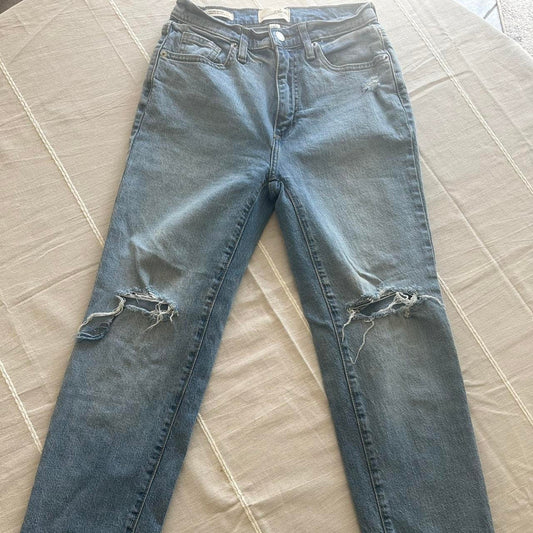 High rise 90s slim blue