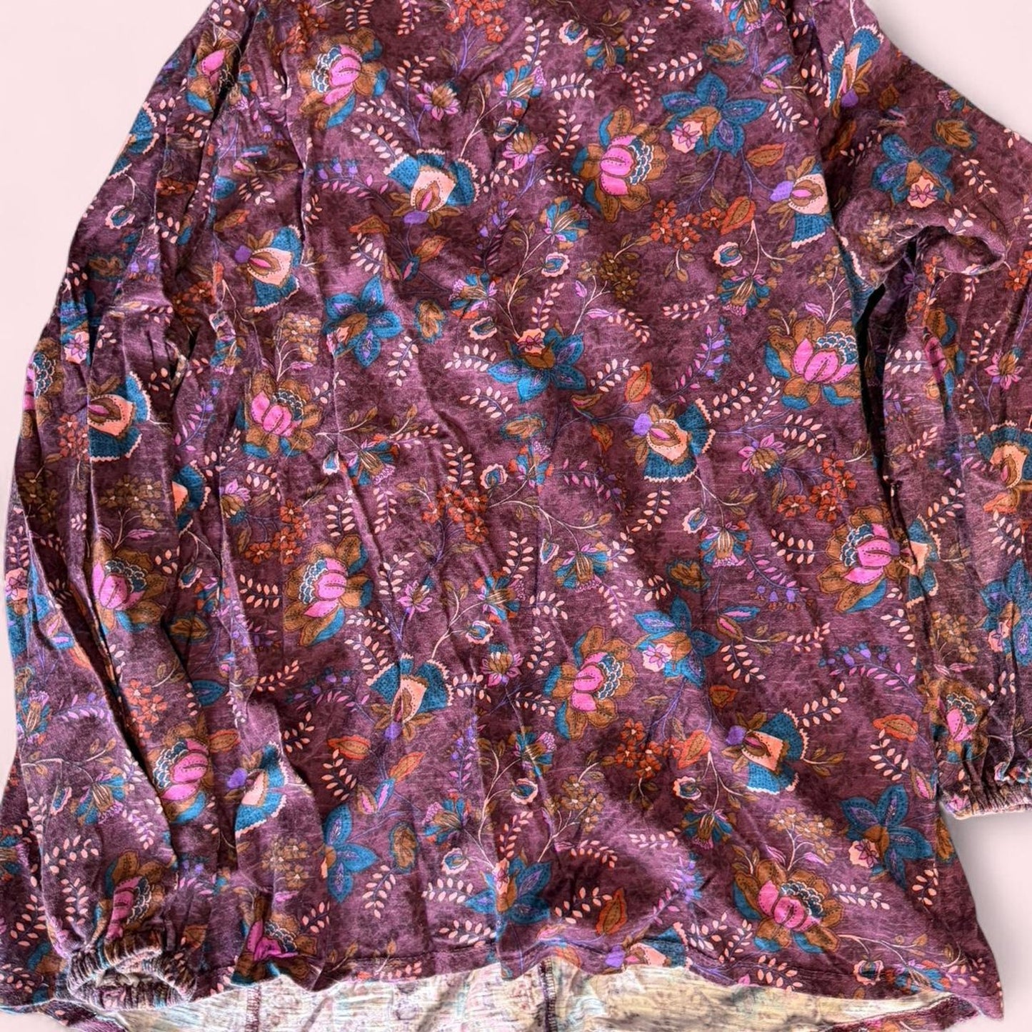Purple and pink top