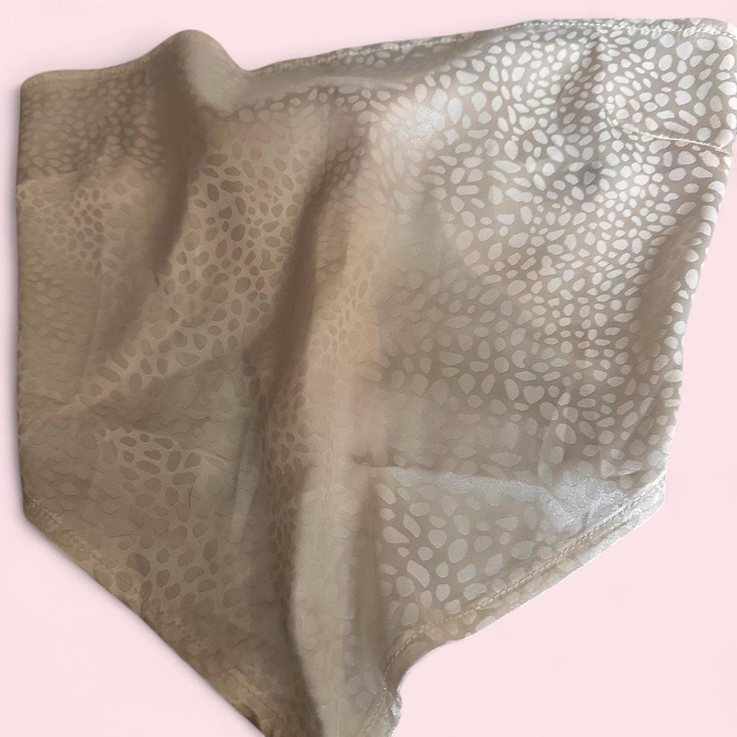 Womens white cream bandana