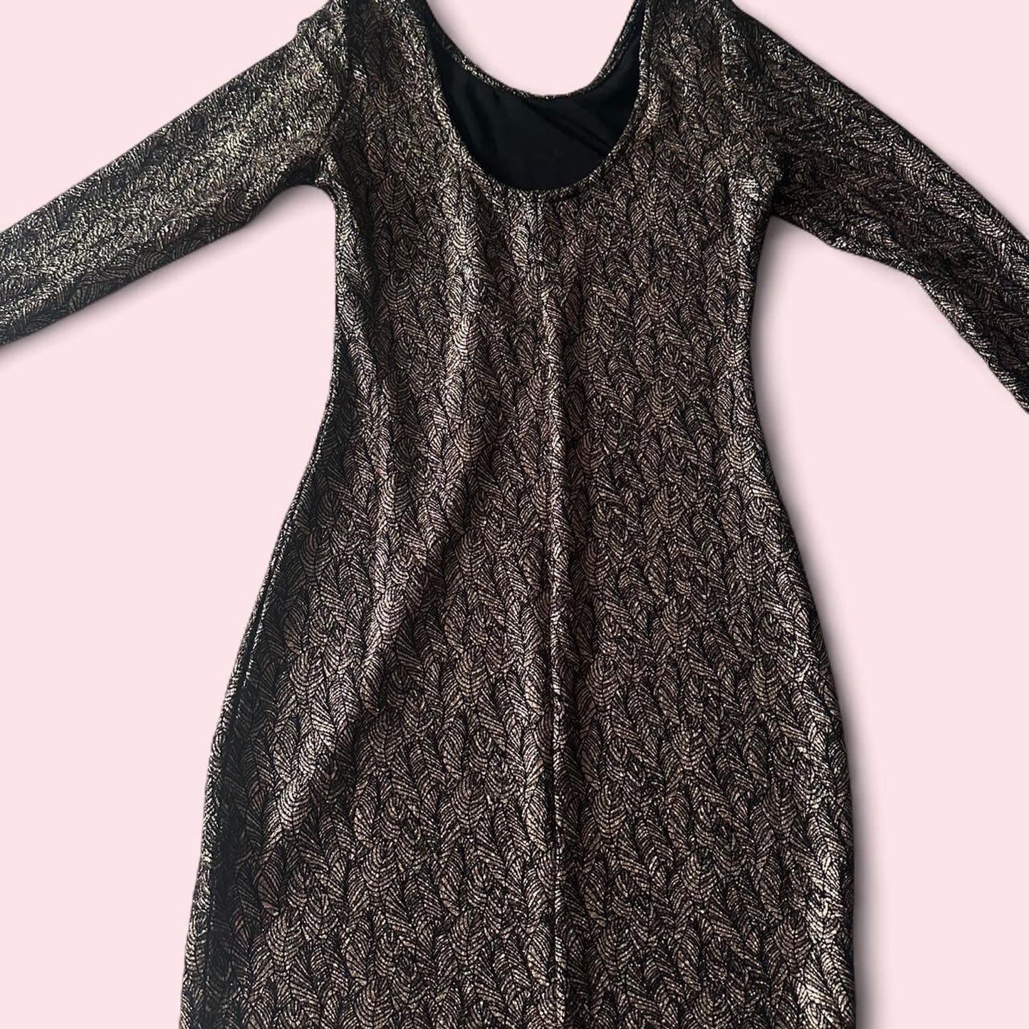 Womens black and gold