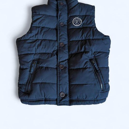 Abercrombie & Fitch navy puffer vest