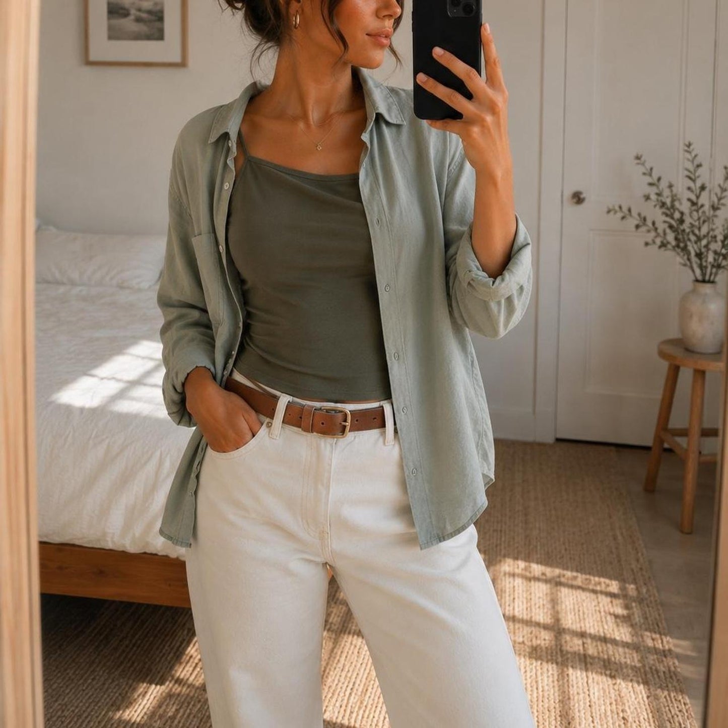 Banana republic olive green boat