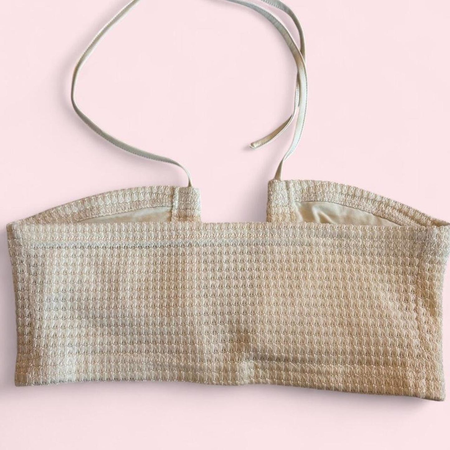 Ladies cream tube top