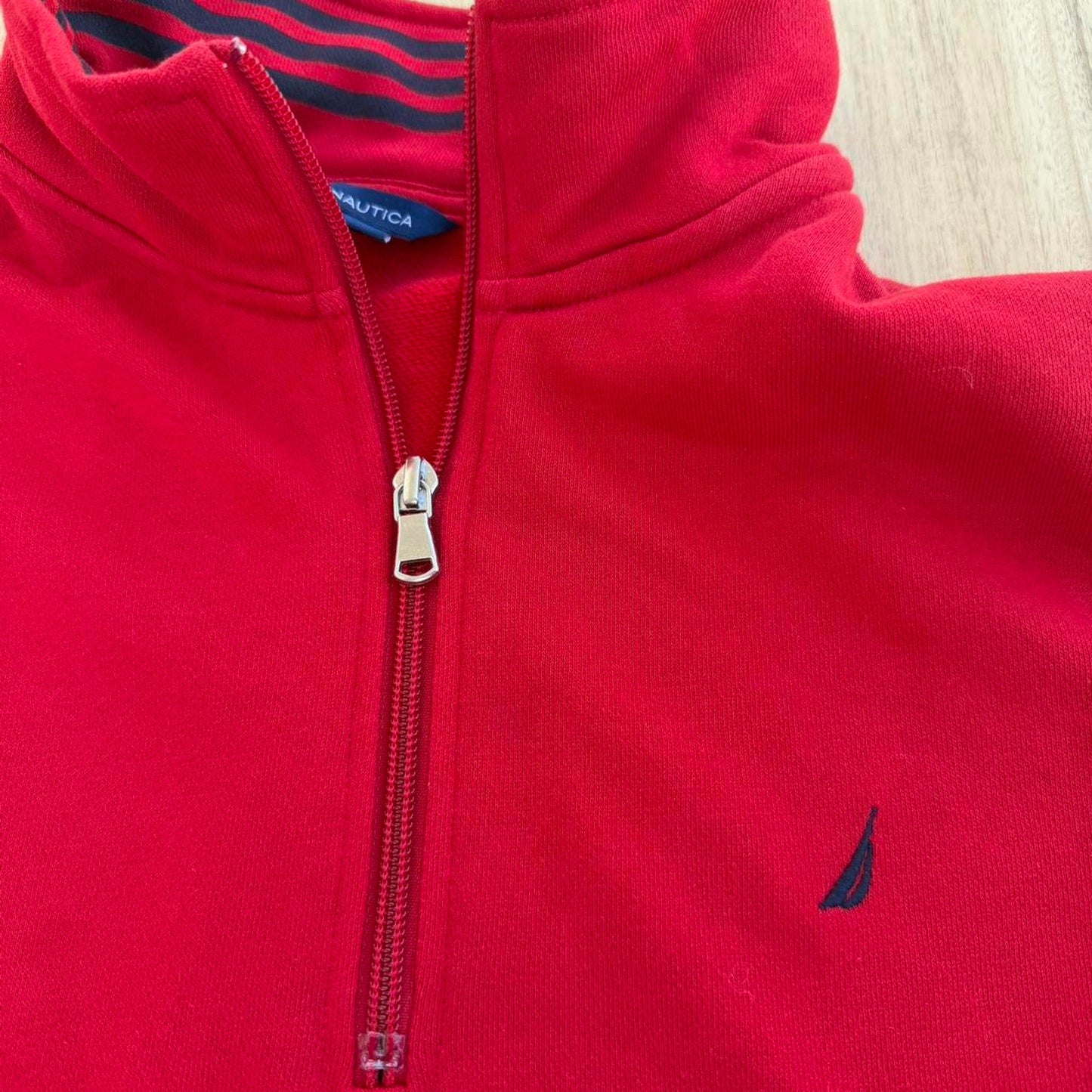 Nautica red quarter coastal prep