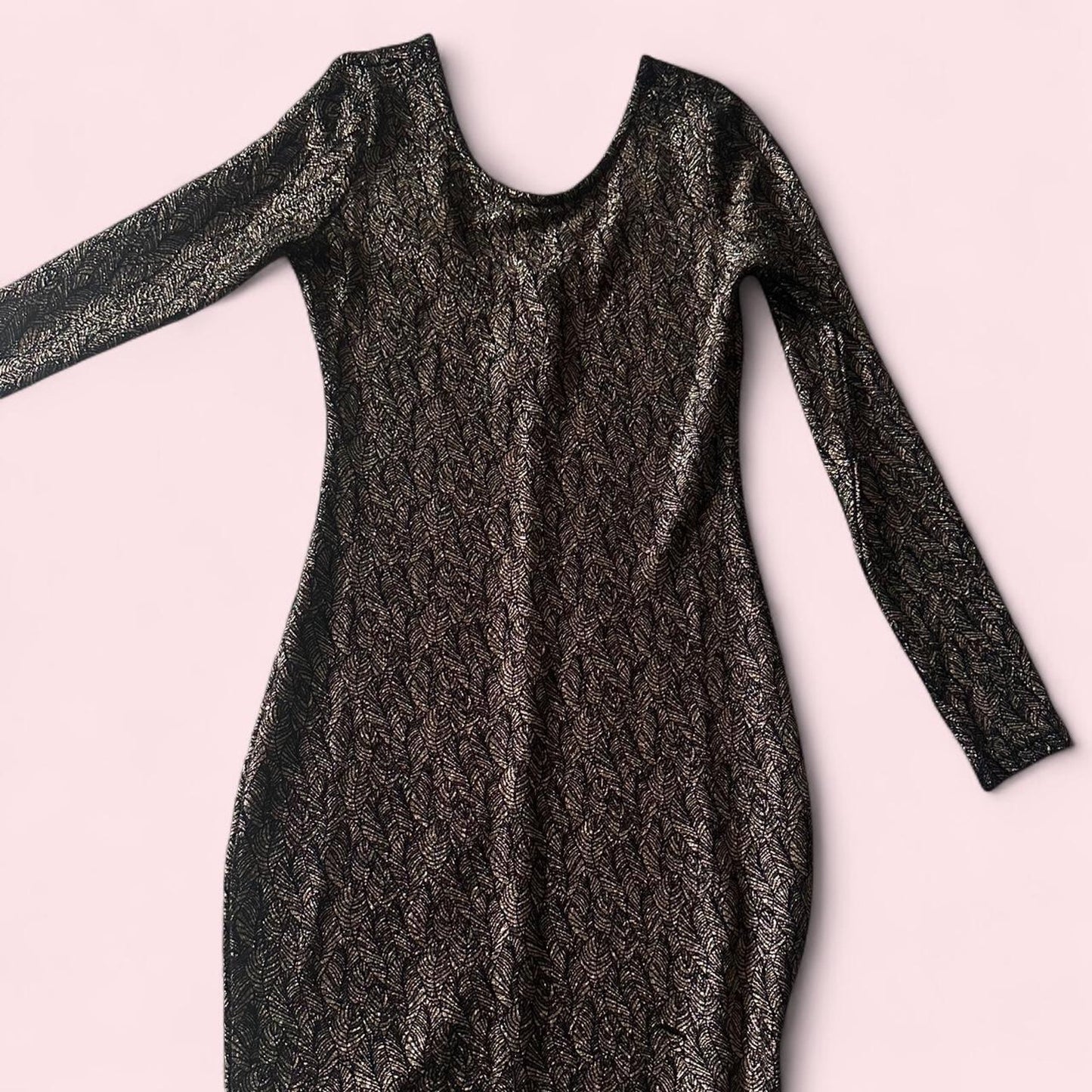 Womens black and gold