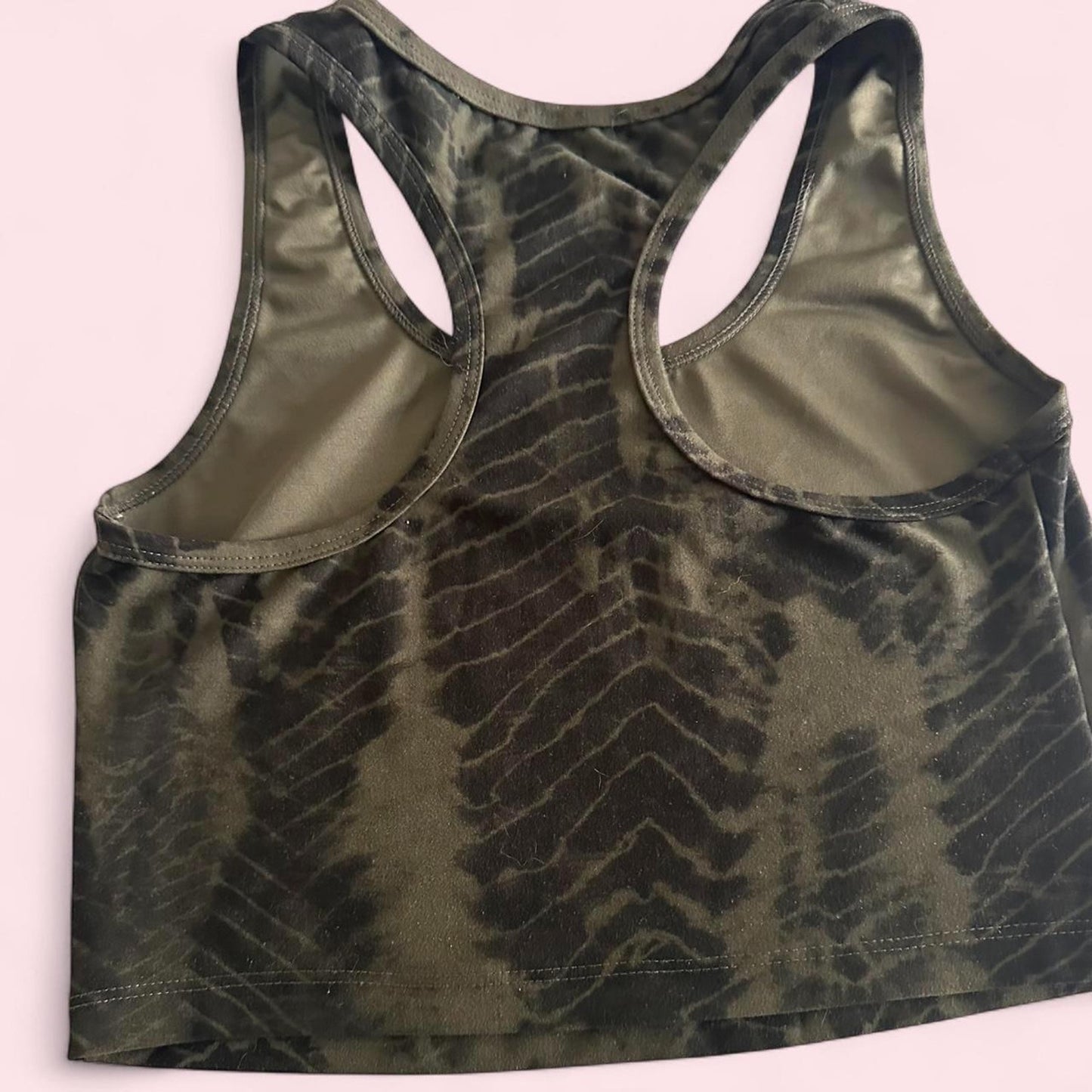 Small Evolution and Creation green work out  crop top