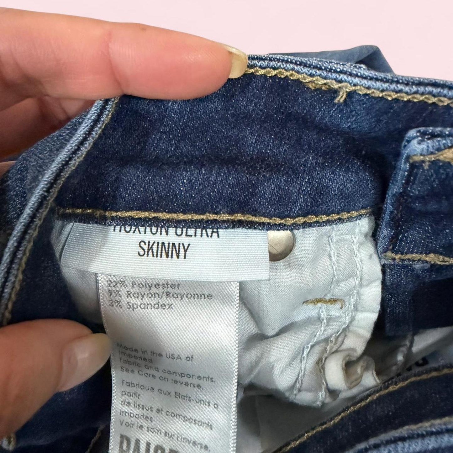 Paige blue high-waisted skinny jeans