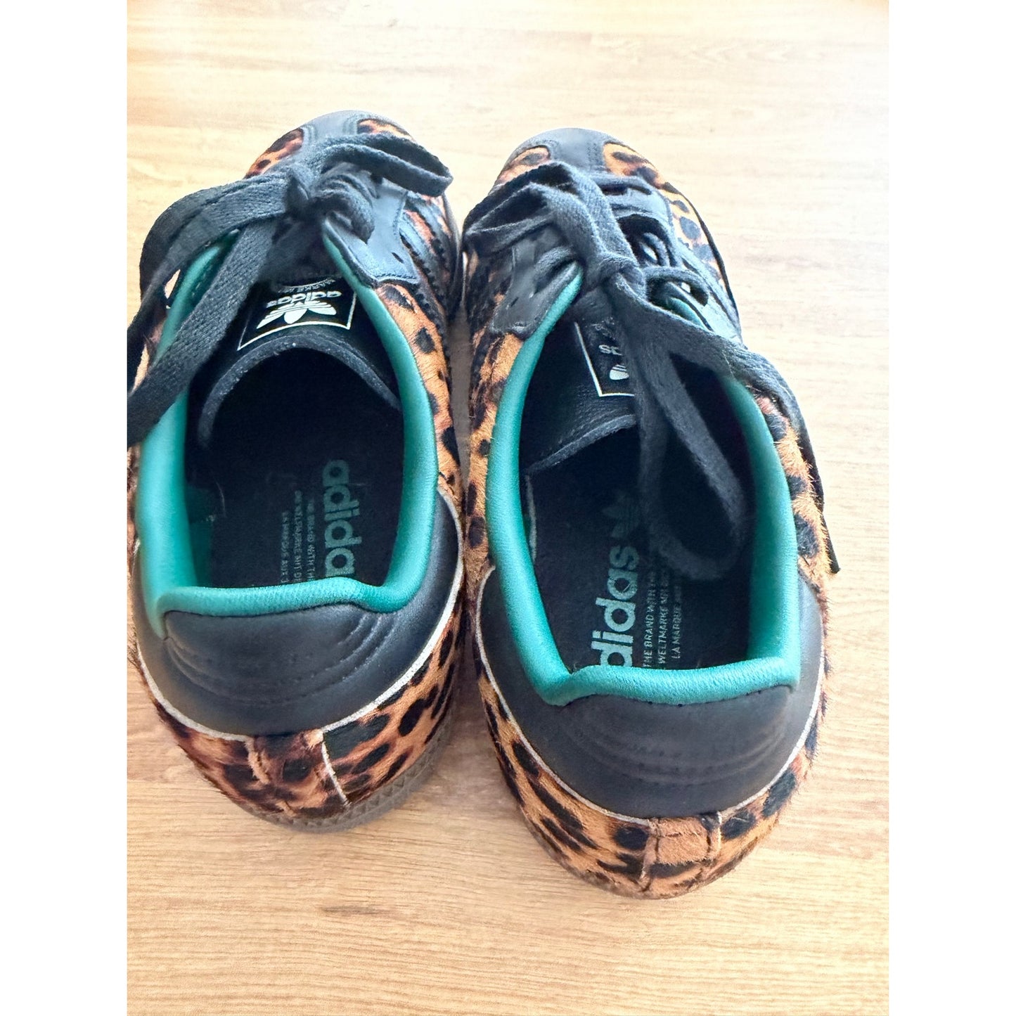 Adidas Originals Samba Leopard Pony Hair Sneakers Black Women’s Size 8