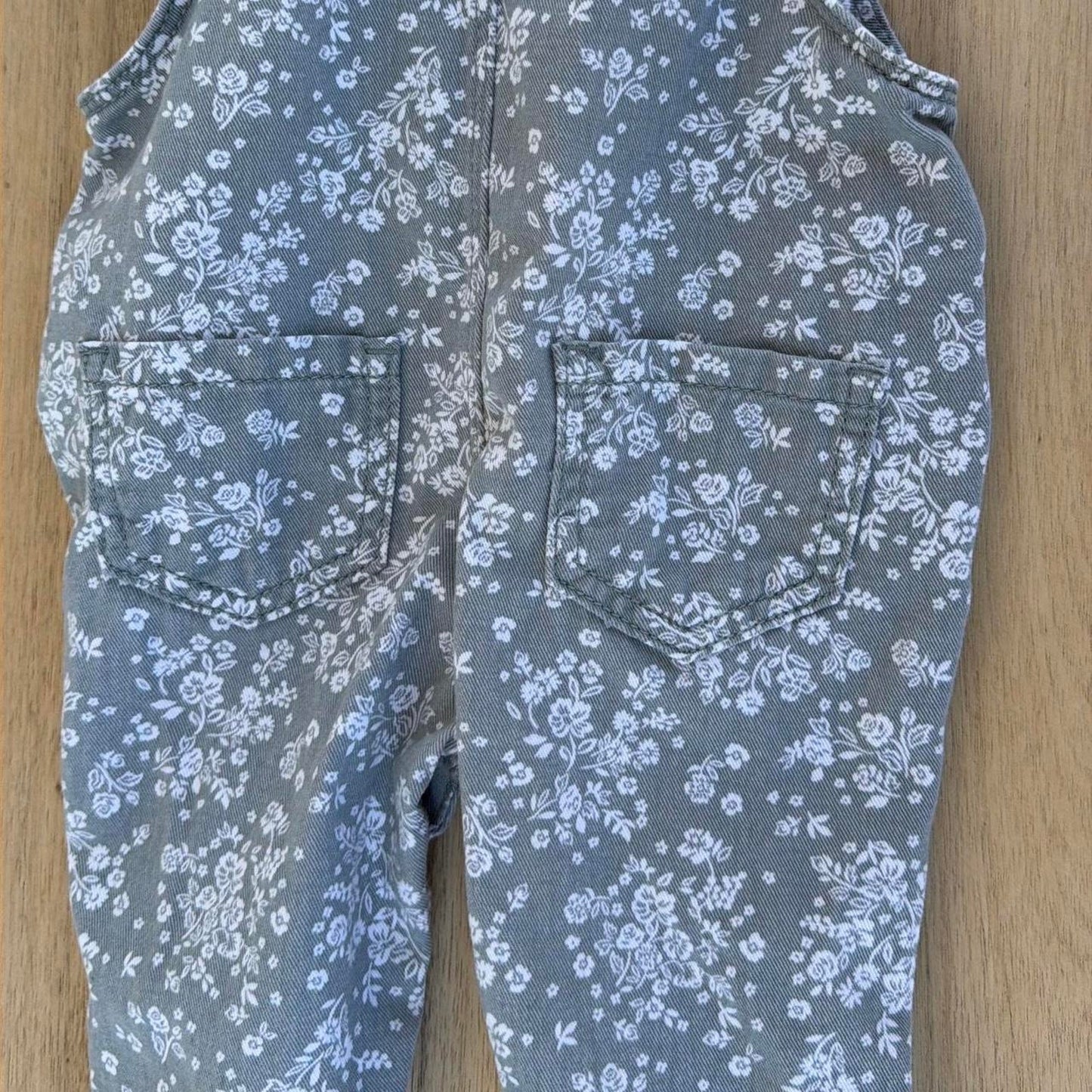 Oshkosh bgosh blue floral overalls