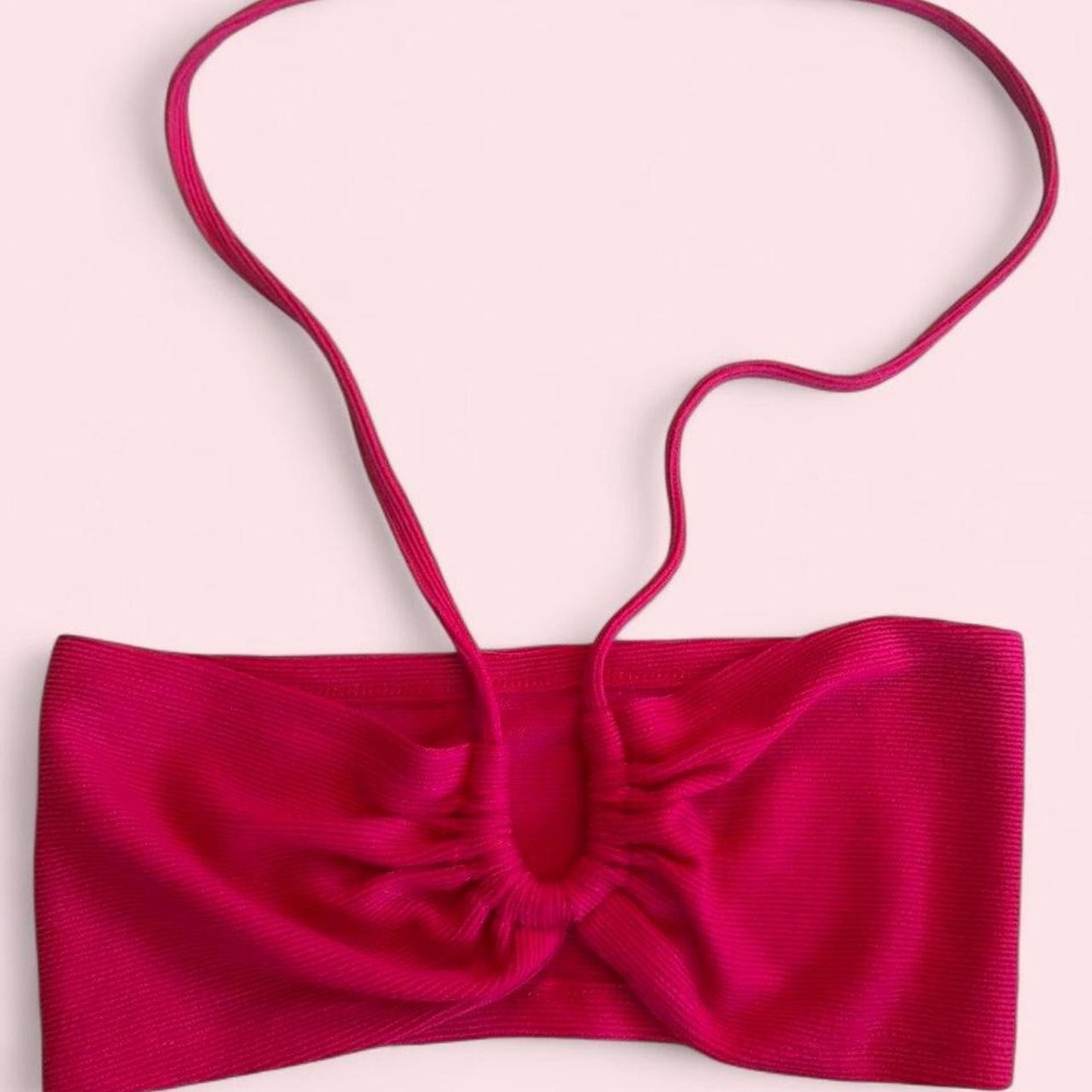 Hot pink bandeau top