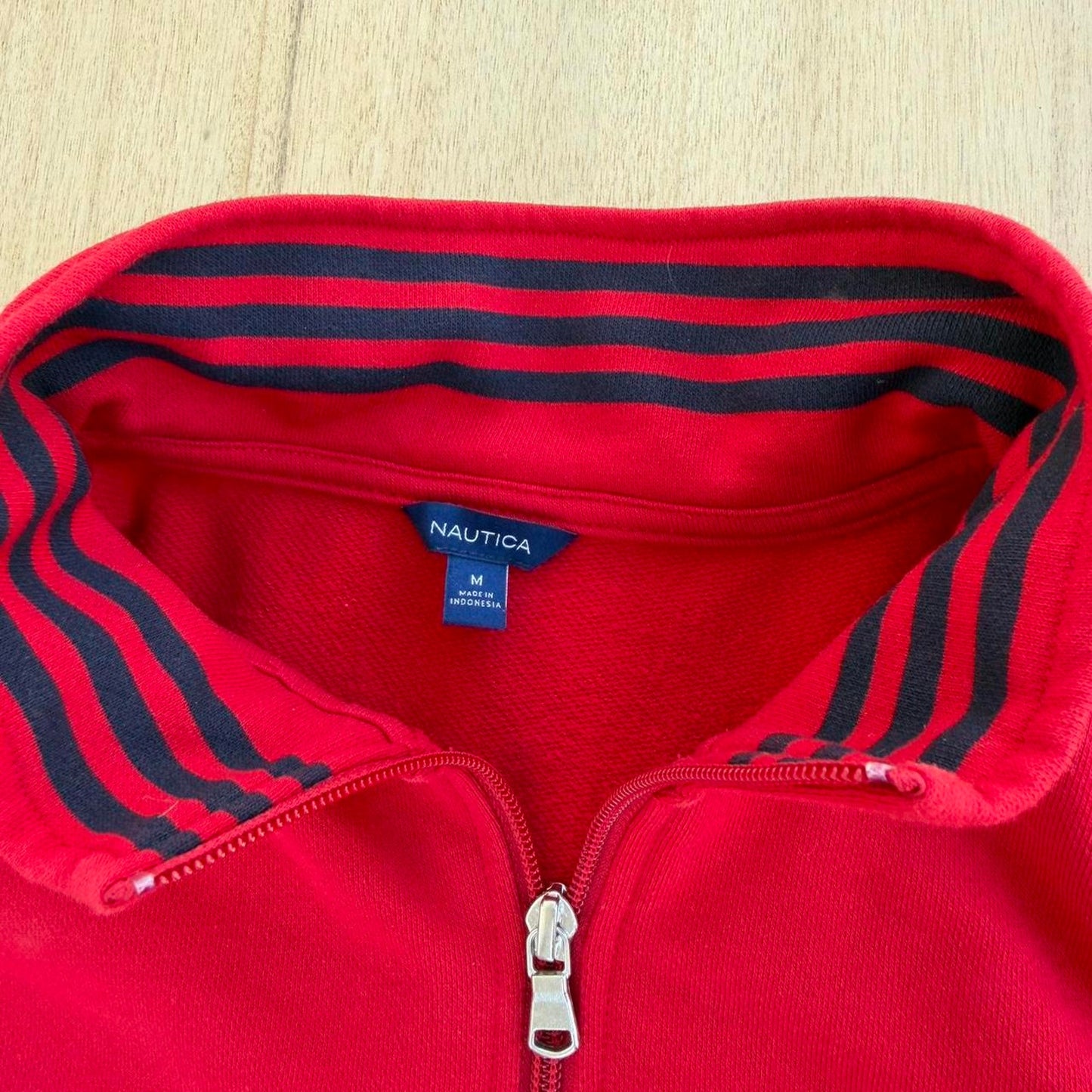 Nautica red quarter coastal prep
