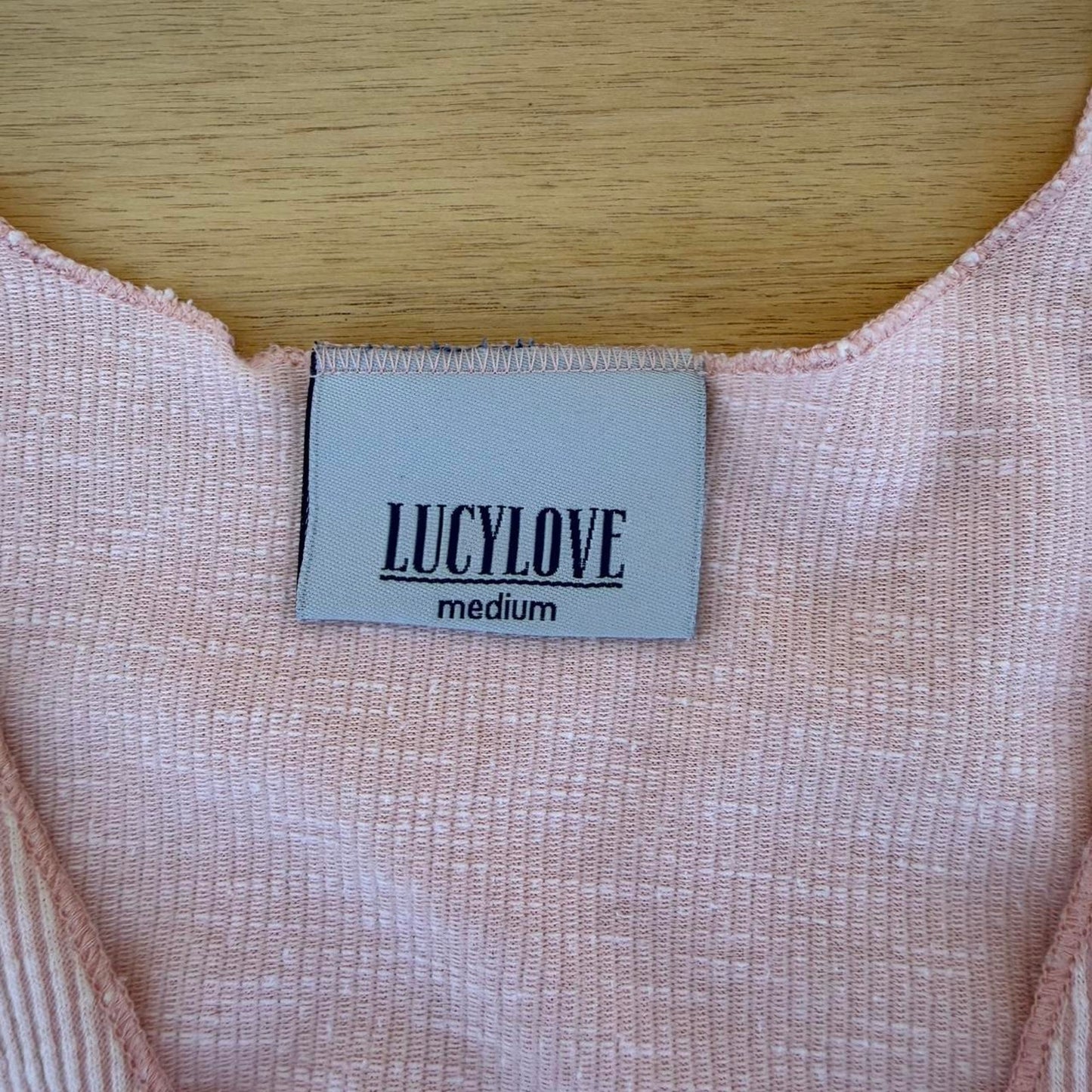 Lucylove soft ballet pink ribbed