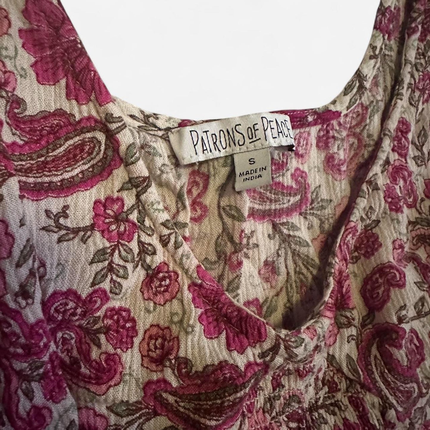 Patrons of peace pink floral