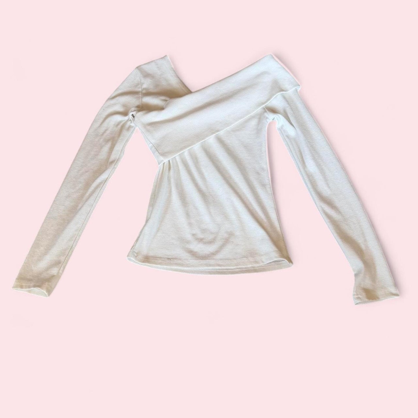 White long sleeve top