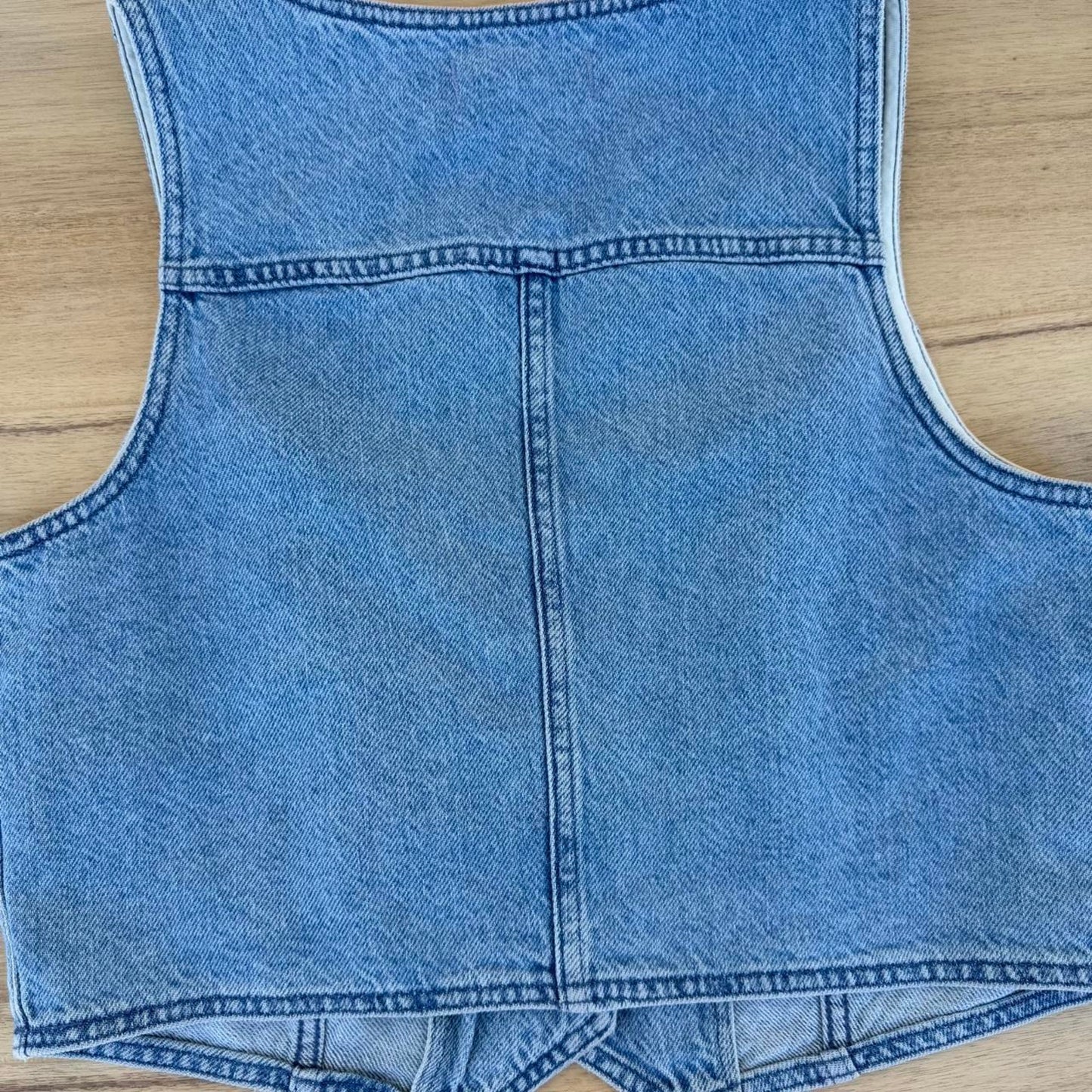 Denim vest top by madewell