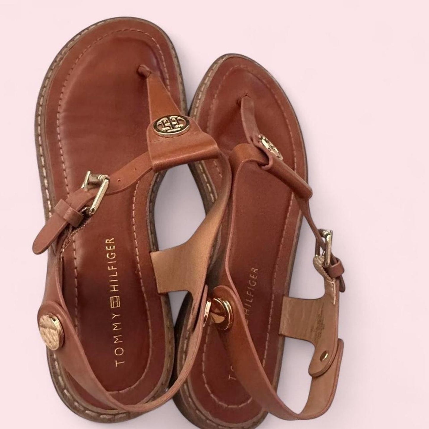 Brown leather sandals - Size 7