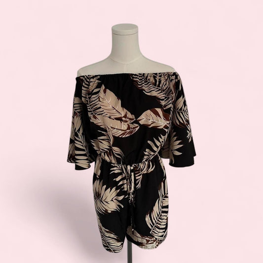 Floral print romper