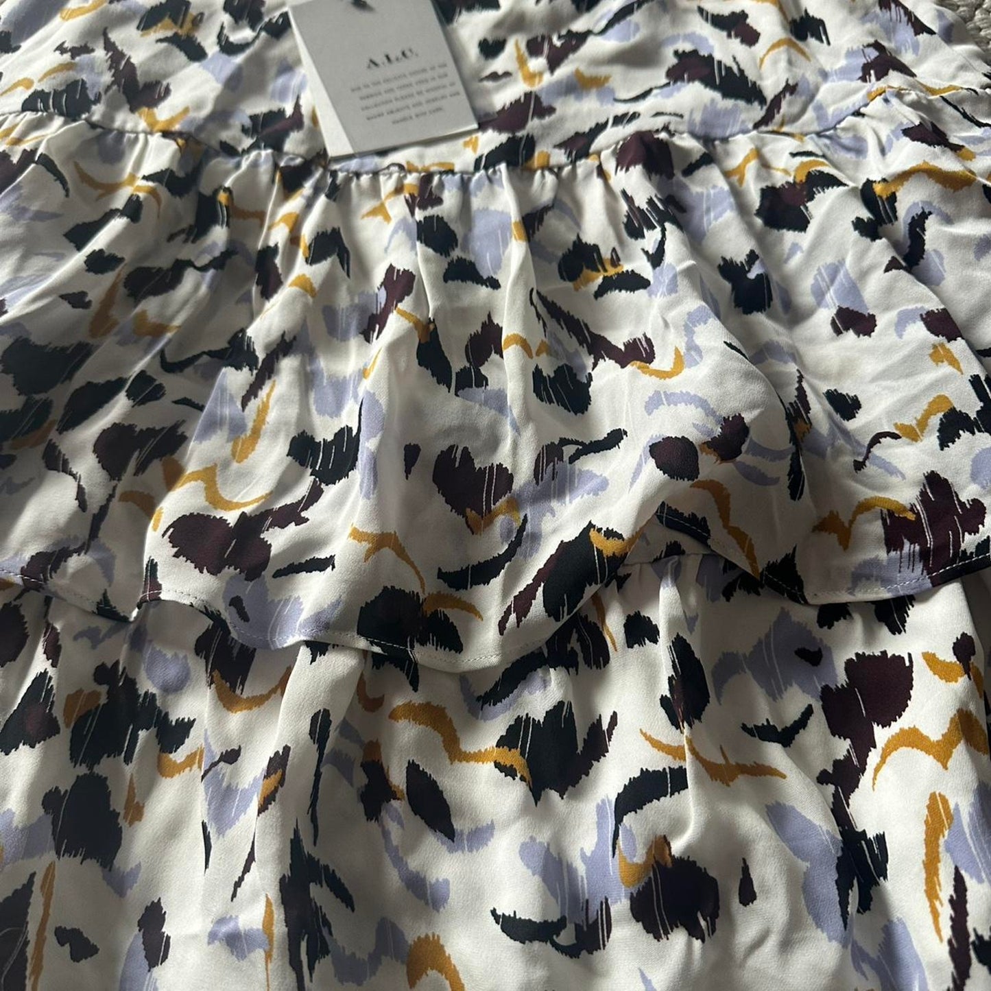 Floral short skirt