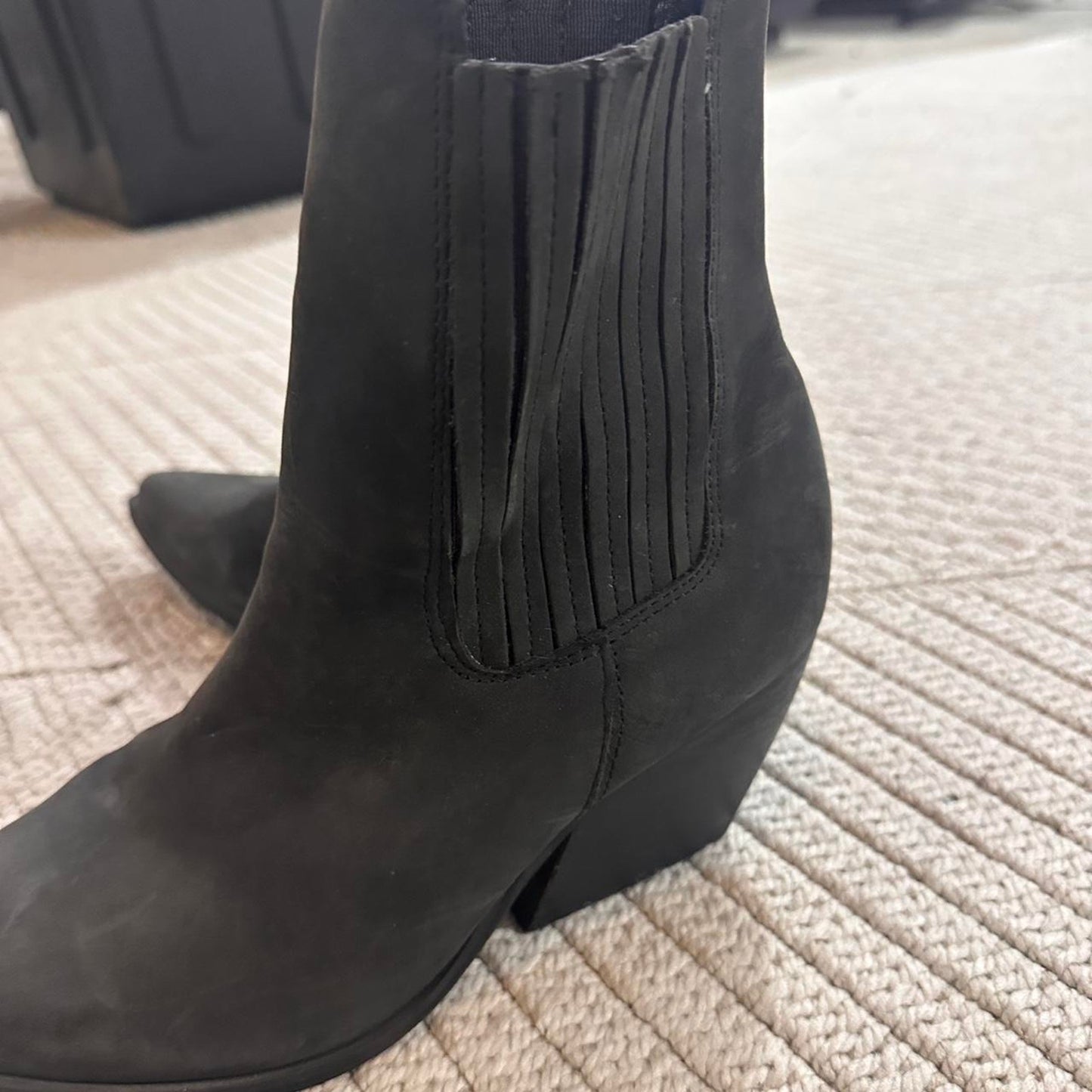 Steve Madden dark grey ankle boots