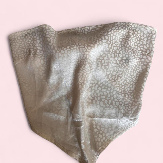 Womens white cream bandana