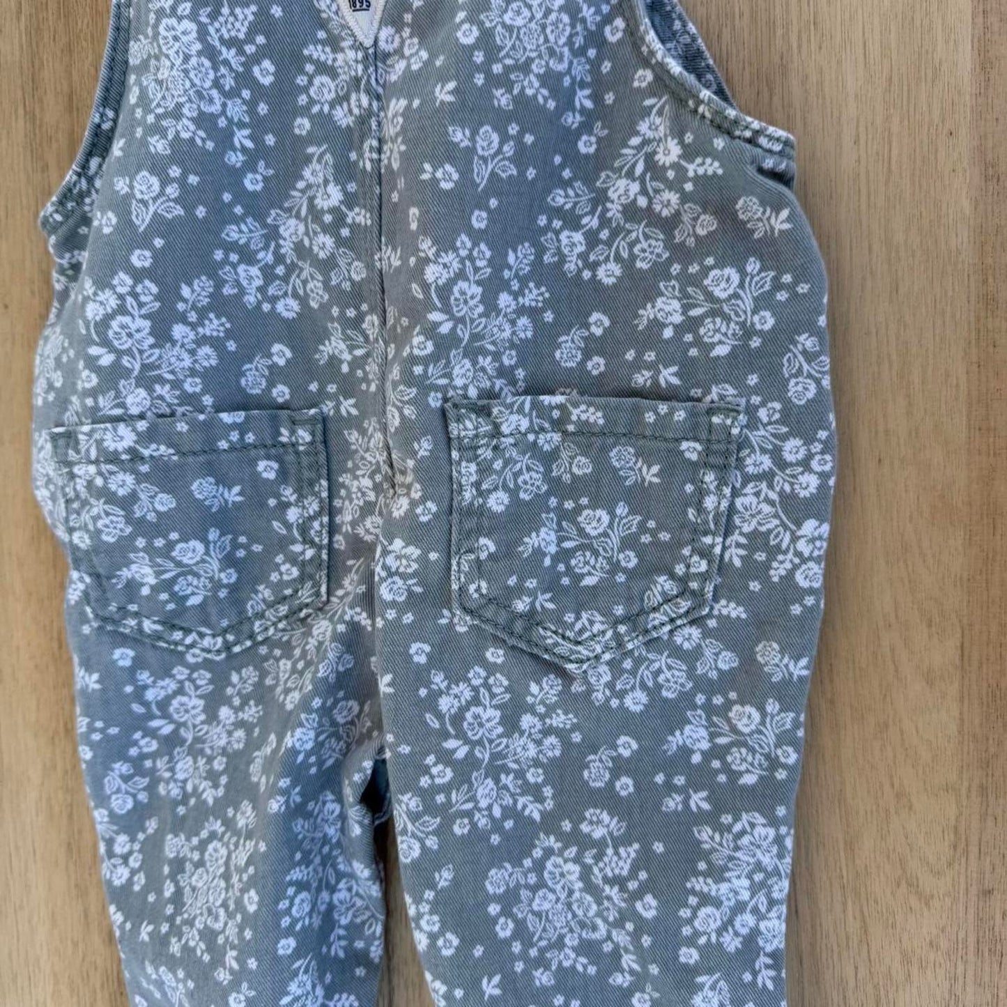 Oshkosh bgosh blue floral overalls