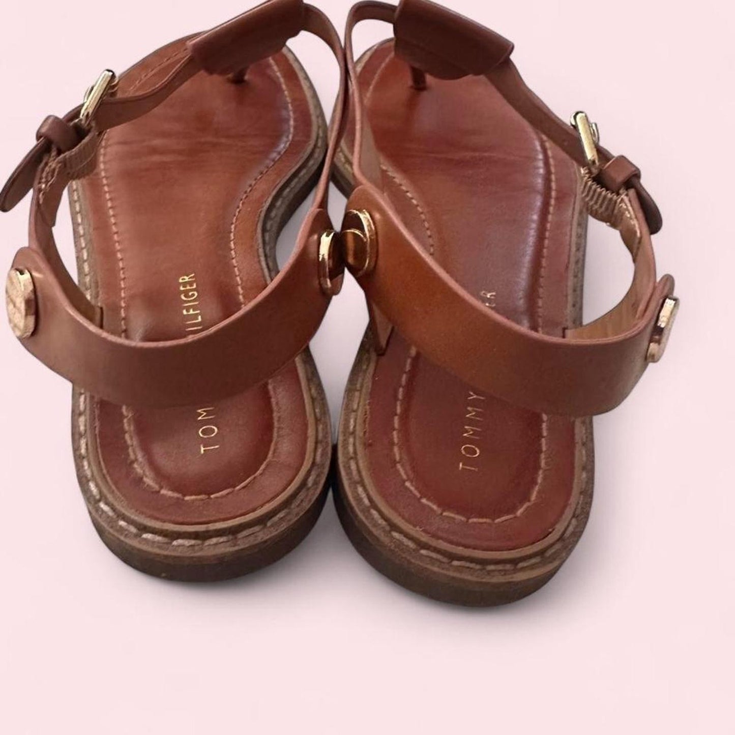 Brown leather sandals - Size 7