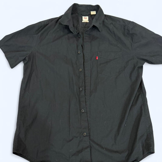 Levi's black button up shirt Size L