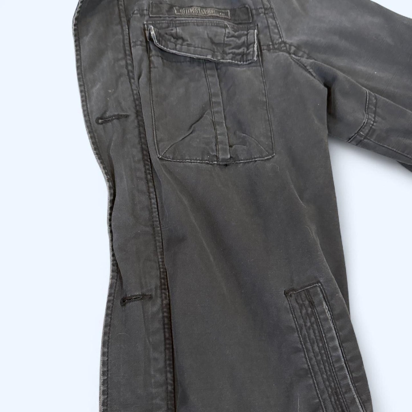 Quiksilver canvas jacket in a perfect faded charcoal wash